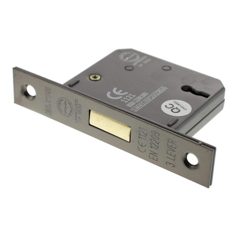 Atlantic 3" CE Elite 3 Lever Key Deadlock (Urban Bronze) - Door Supplies Online