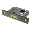 Atlantic 2.5" CE Elite Euro Deadlock (Black Nickel) - Door Supplies Online