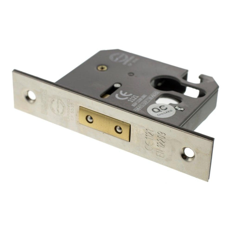 Atlantic 2.5" CE Elite Euro Deadlock (Polished Nickel) - Door Supplies Online