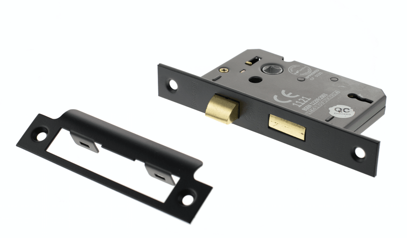 Atlantic 2.5" CE Elite 3 Lever Key Sashlock (Matt Gun Metal) - Door Supplies Online