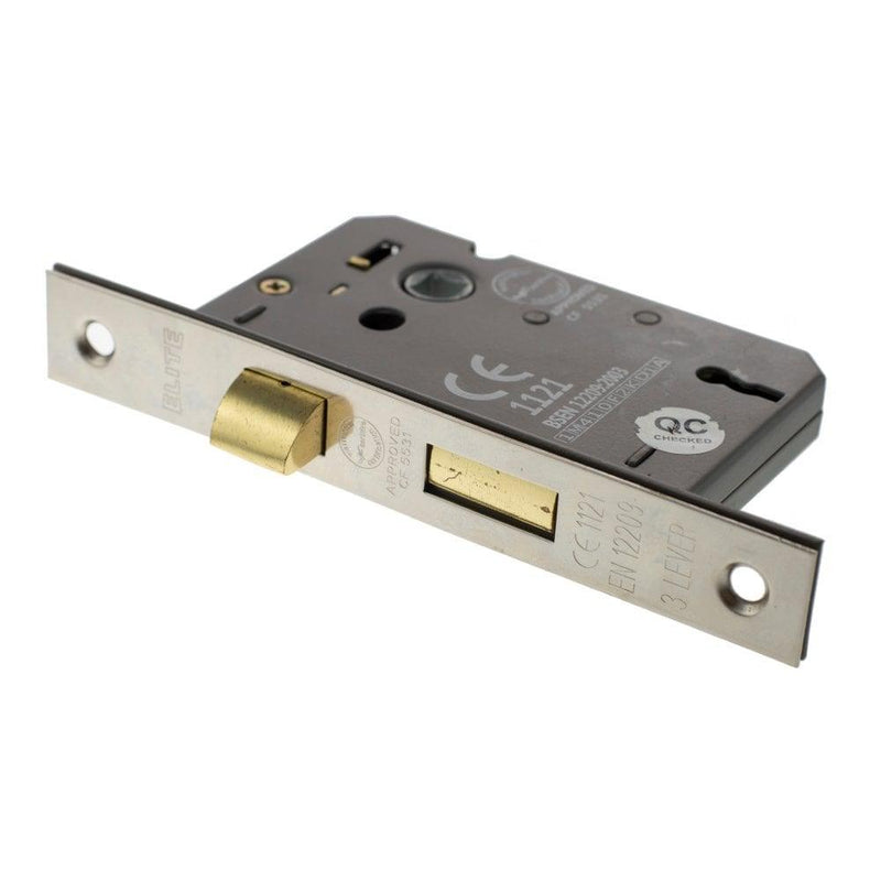 Atlantic 3" CE Elite 3 Lever Key Sashlock (Polished Nickel) - Door Supplies Online