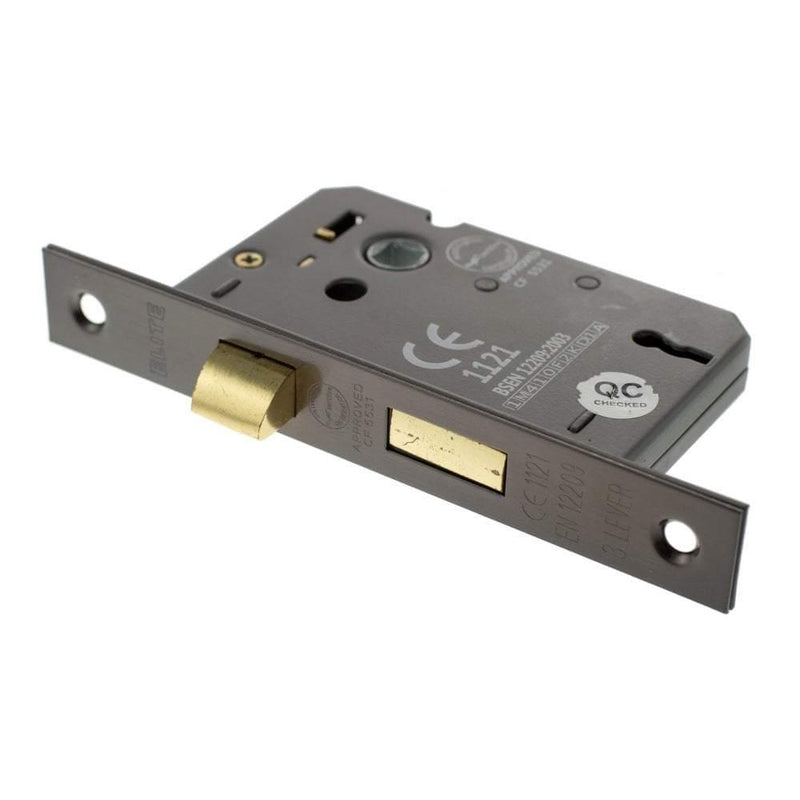 Atlantic 2.5" CE Elite 3 Lever Key Sashlock (Urban Bronze) - Door Supplies Online