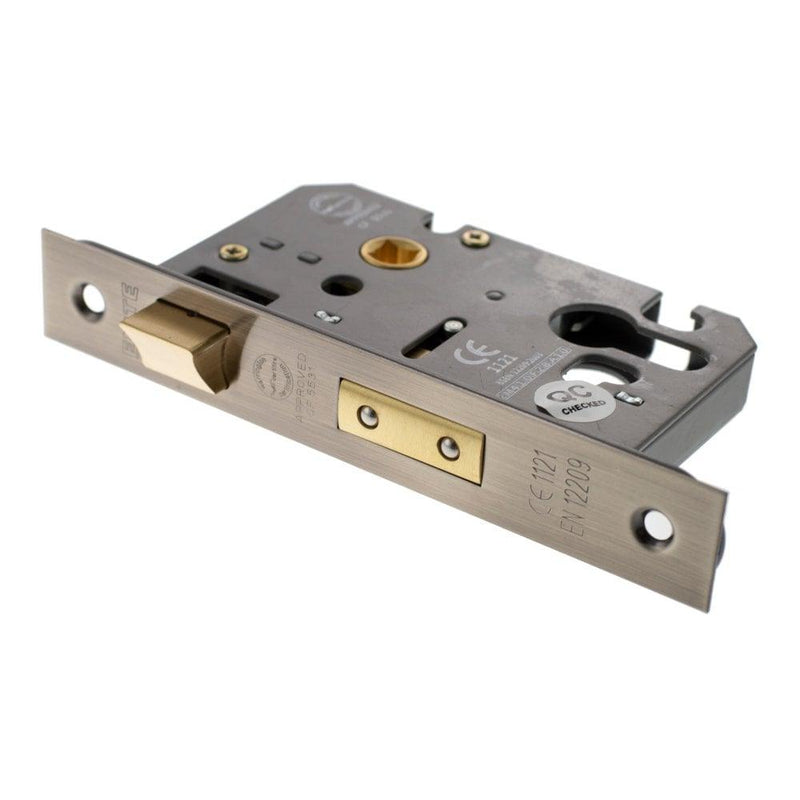 Atlantic 2.5" CE Elite Euro Sashlock (Antique Brass) - Door Supplies Online