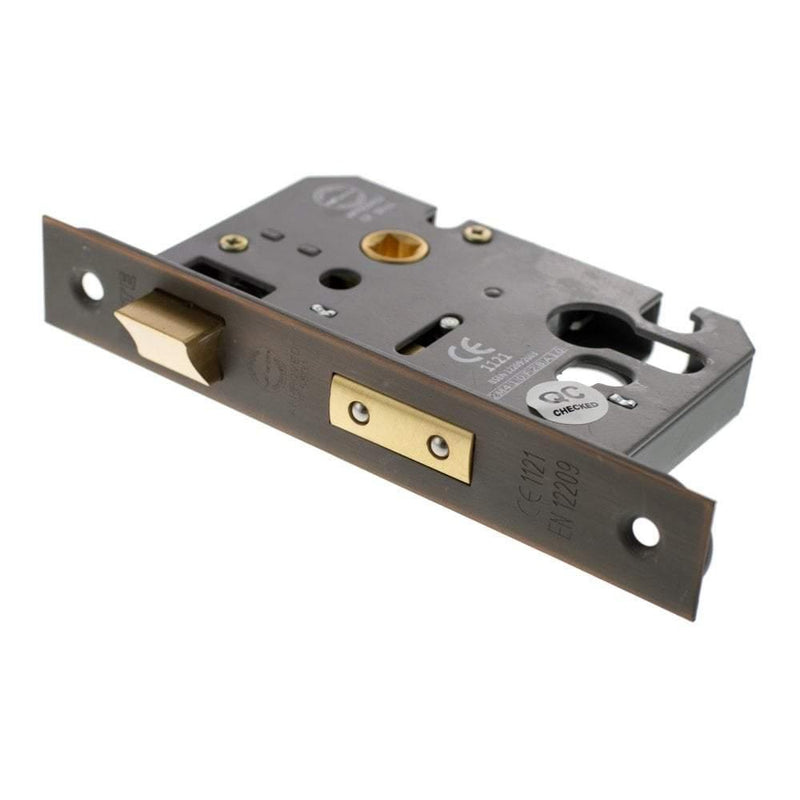 Atlantic 3" CE Elite Euro Sashlock (Antique Copper) - Door Supplies Online