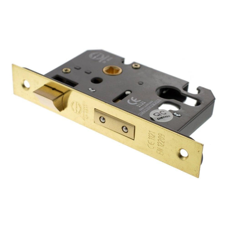 Atlantic 2.5" CE Elite Euro Sashlock (Satin Brass) - Door Supplies Online