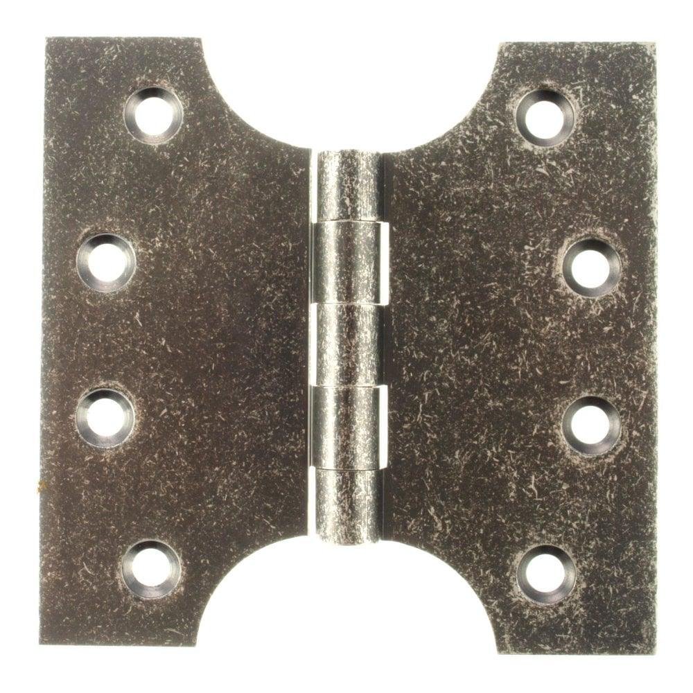 Atlantic Elite 4" Parliament Hinges (Distressed Silver) - Door Supplies Online