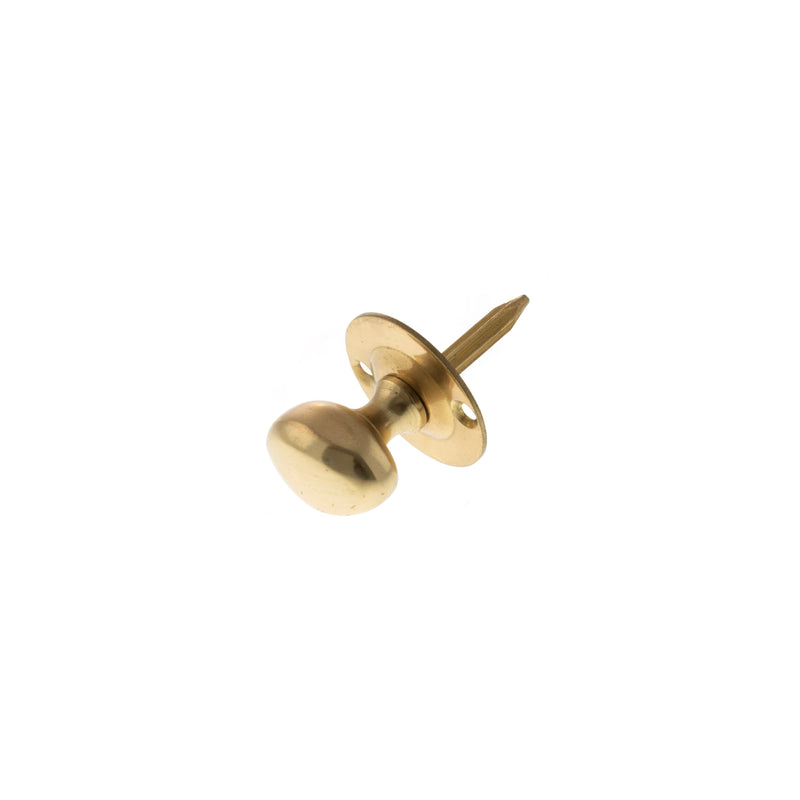 Atlantic Rack Bolt Oval Thumbturn - Polished Brass