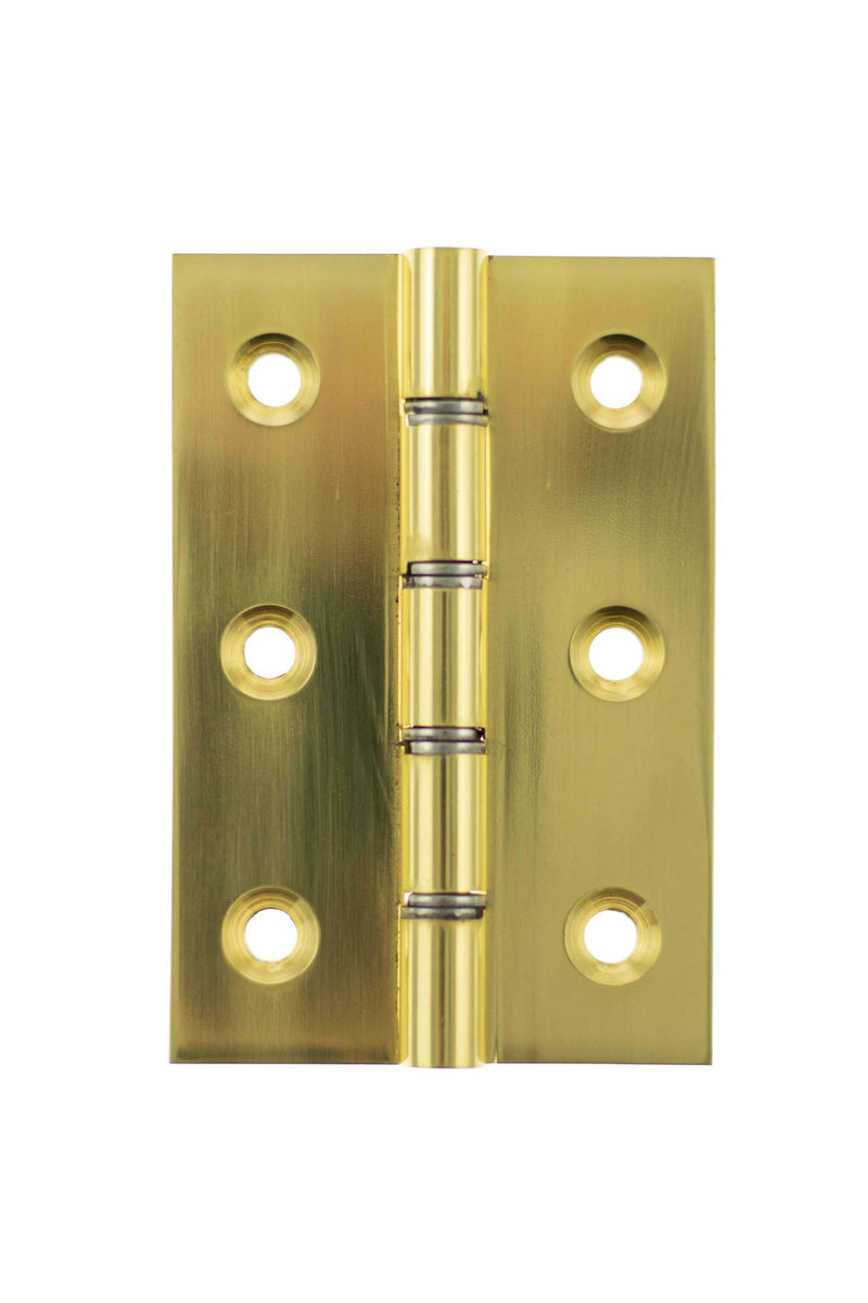 Atlantic Elite 3" Washered Hinges (Polished Brass) - Door Supplies Online