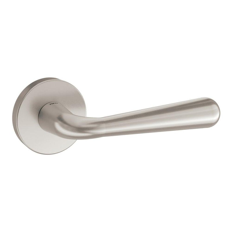 Atlantic Adra Designer Lever on Round Rose (Pearl Nickel) - Door Supplies Online