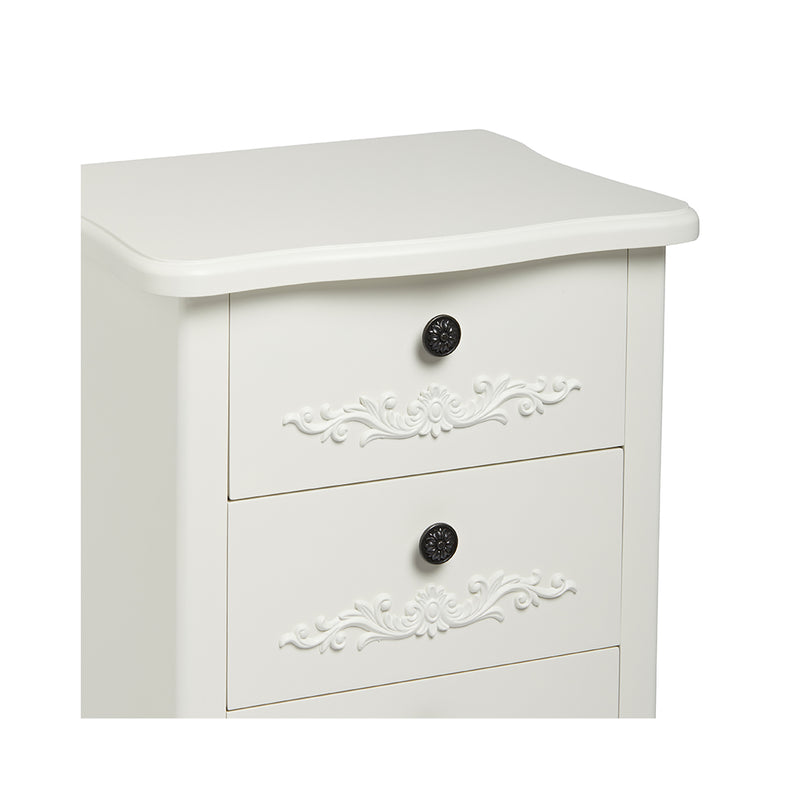LPD Antoinette 3 Drawer Bedside Cabinet
