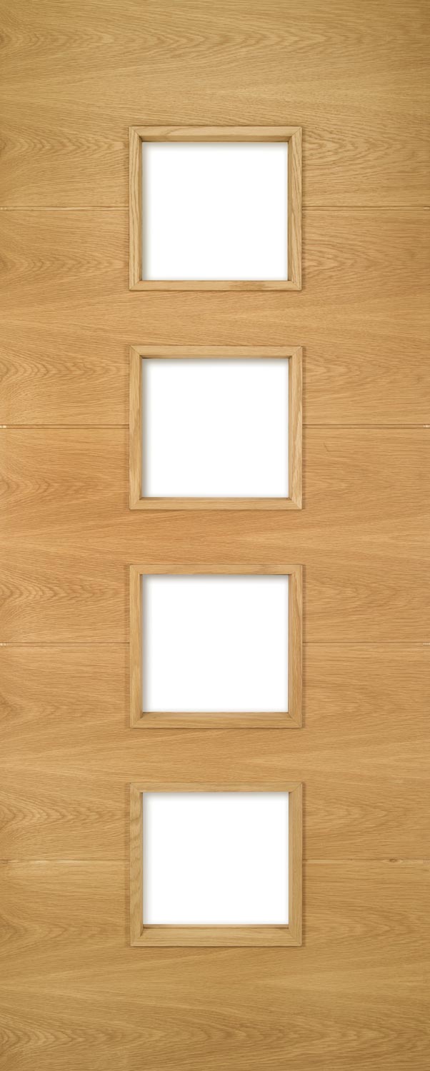Deanta Oak Augusta Glazed Fire Door FSC