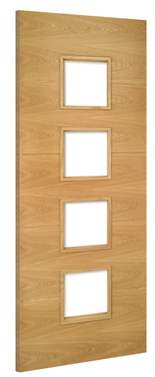 Deanta Oak Augusta Glazed Fire Door FSC