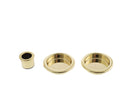 Atlantic AGB Sliding Door Flush Pull Round - Polished Brass