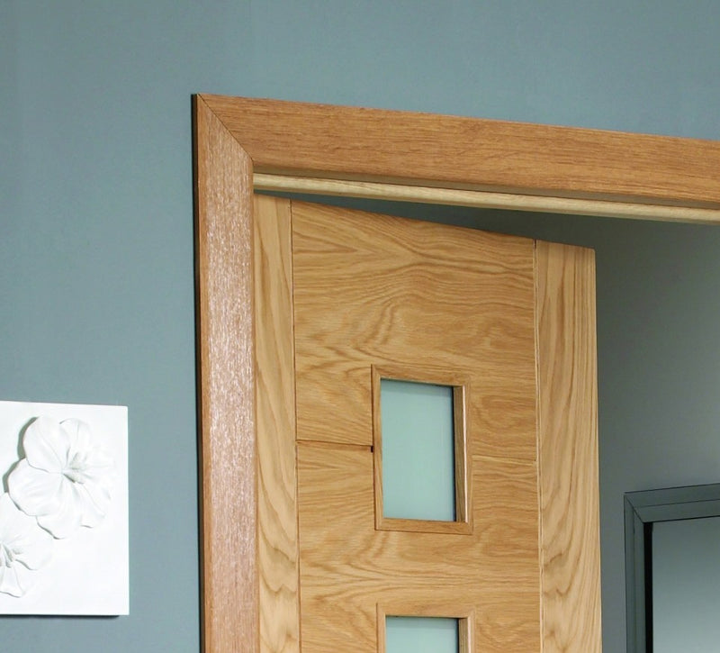 XL Joinery Prefinished Oak Door Architrave Set (Modern Profile)