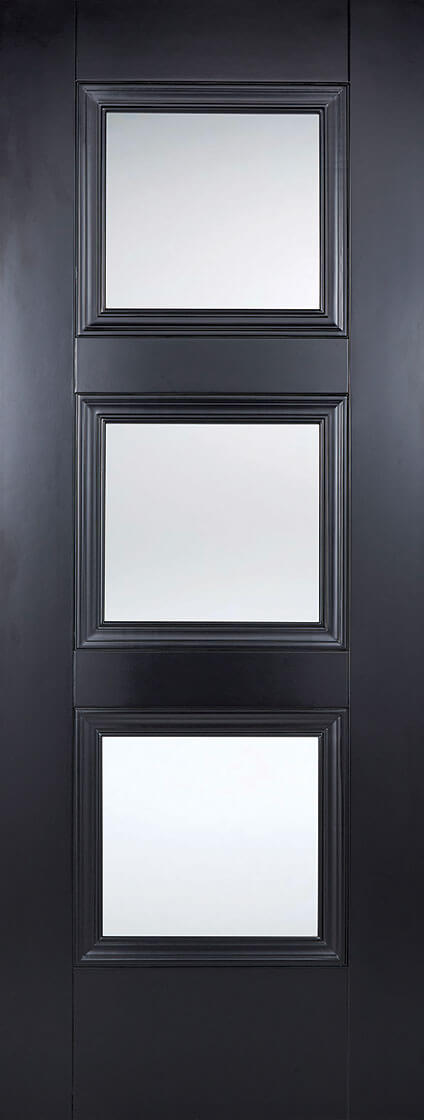 LPD Black Amsterdam Glazed Internal door