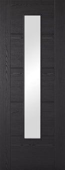 LPD Charcoal Black Vancouver Glazed 1L Fire Door Internal door