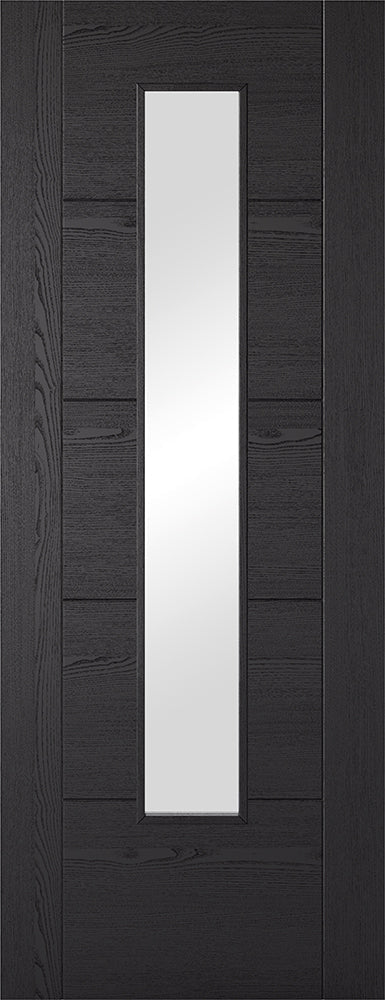 LPD Charcoal Black Vancouver Glazed 1L Fire Door