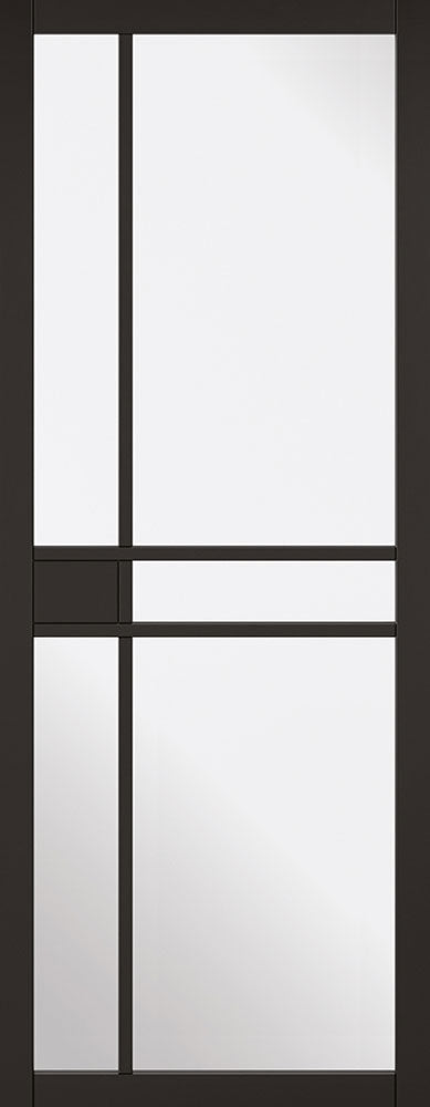 LPD Black Primed Greenwich Glazed Internal door