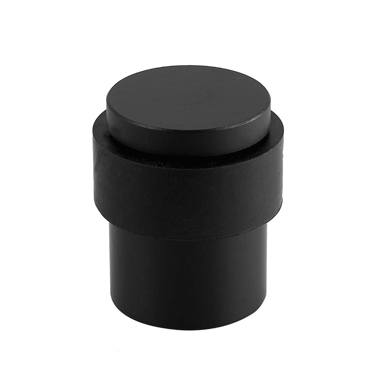 Atlantic Cylinder Premium Floor Mounted Door Stop - Black Nickel - Door Supplies Online