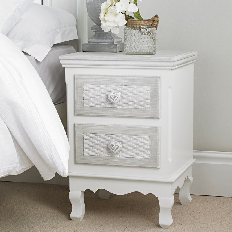 LPD Brittany 2 Drawer Bedside