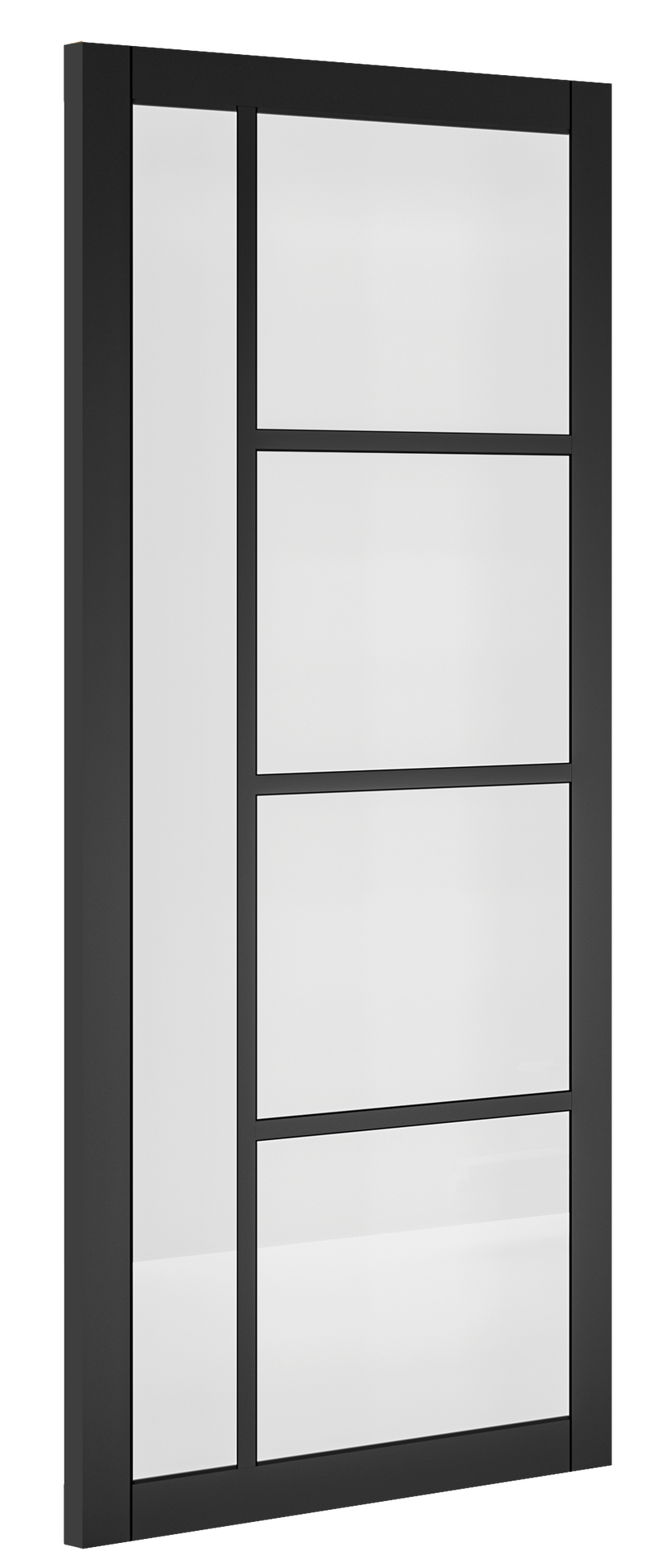 Deanta Brixton Black Prefinished Clear Glazed  Internal door