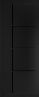 Pre-Assembled Brixton Black Prefinished Door Set