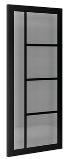 Deanta Brixton Black Prefinished Tinted Glazed Internal door