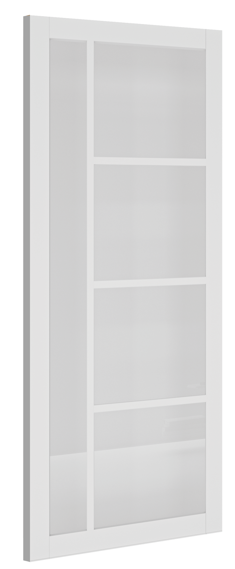 Deanta Brixton White Primed Clear Glazed