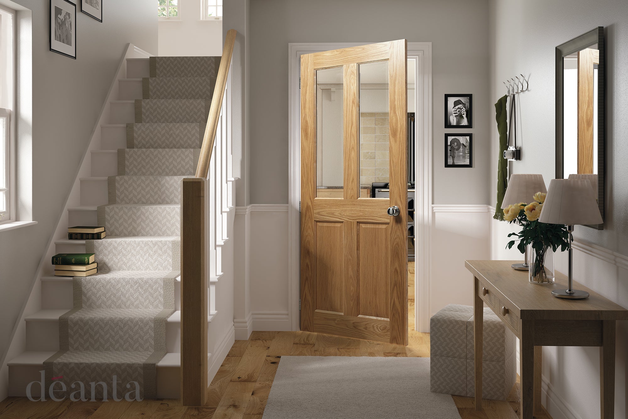 Deanta Oak Bury Glazed FD30 FSC