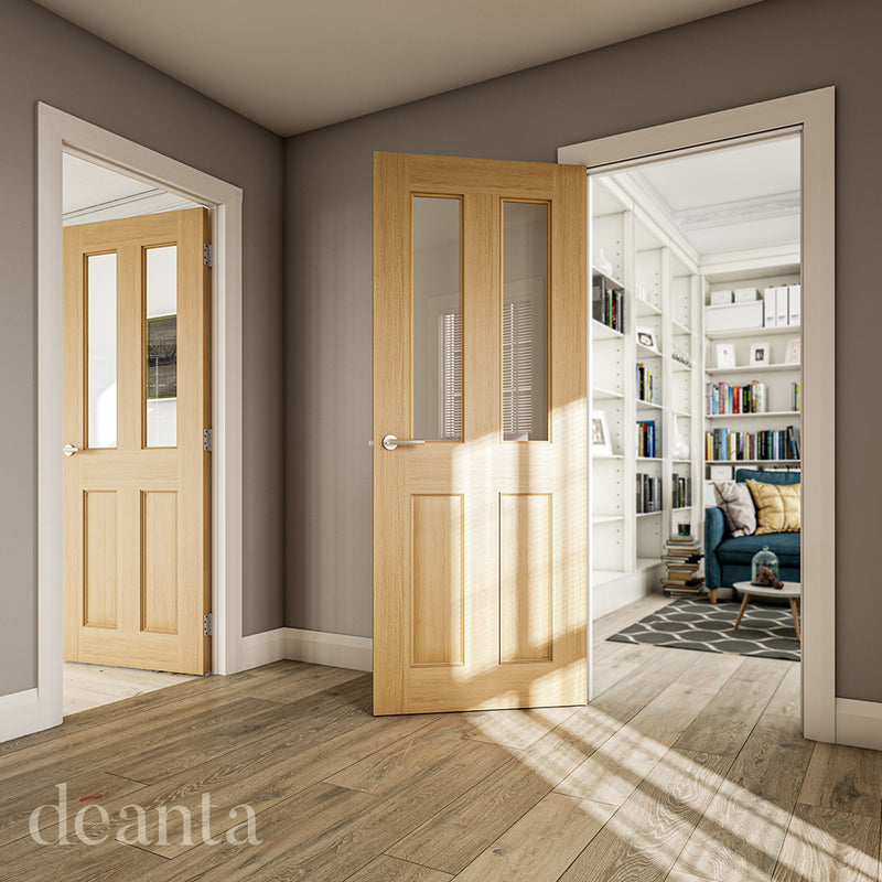 Deanta Oak Bury Glazed FD30