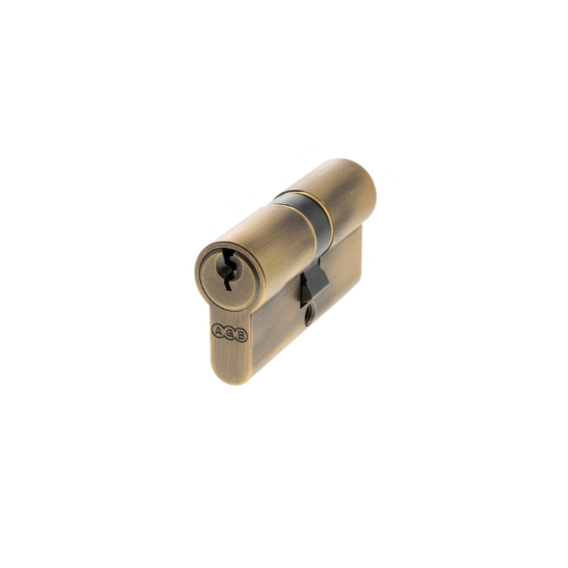 AGB Euro Profile 5 Pin Double Cylinder 30-30mm (60mm) - Matt Antique Brass