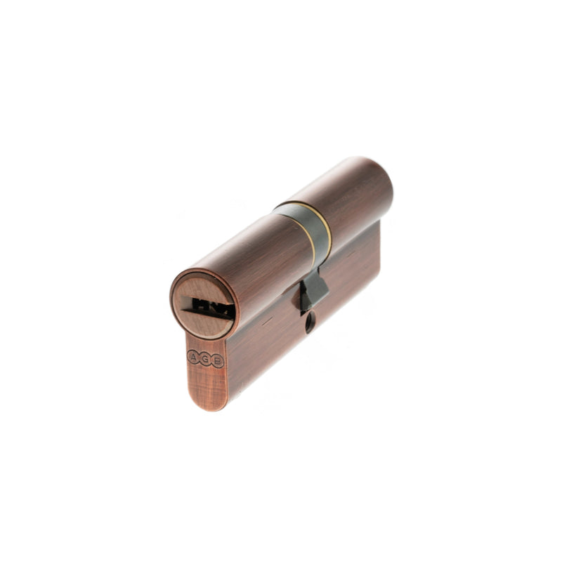 AGB Euro Profile 15 Pin Double Cylinder 35-35mm (70mm) - Copper