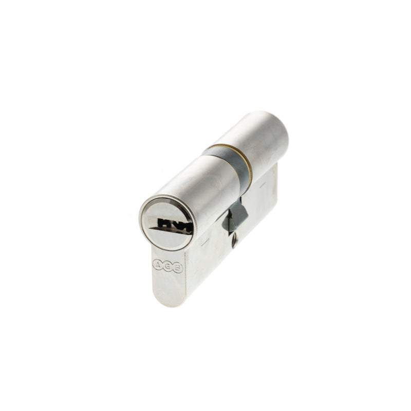 AGB Euro Profile 15 Pin Double Cylinder 40-40mm (80mm) - Satin Nickel