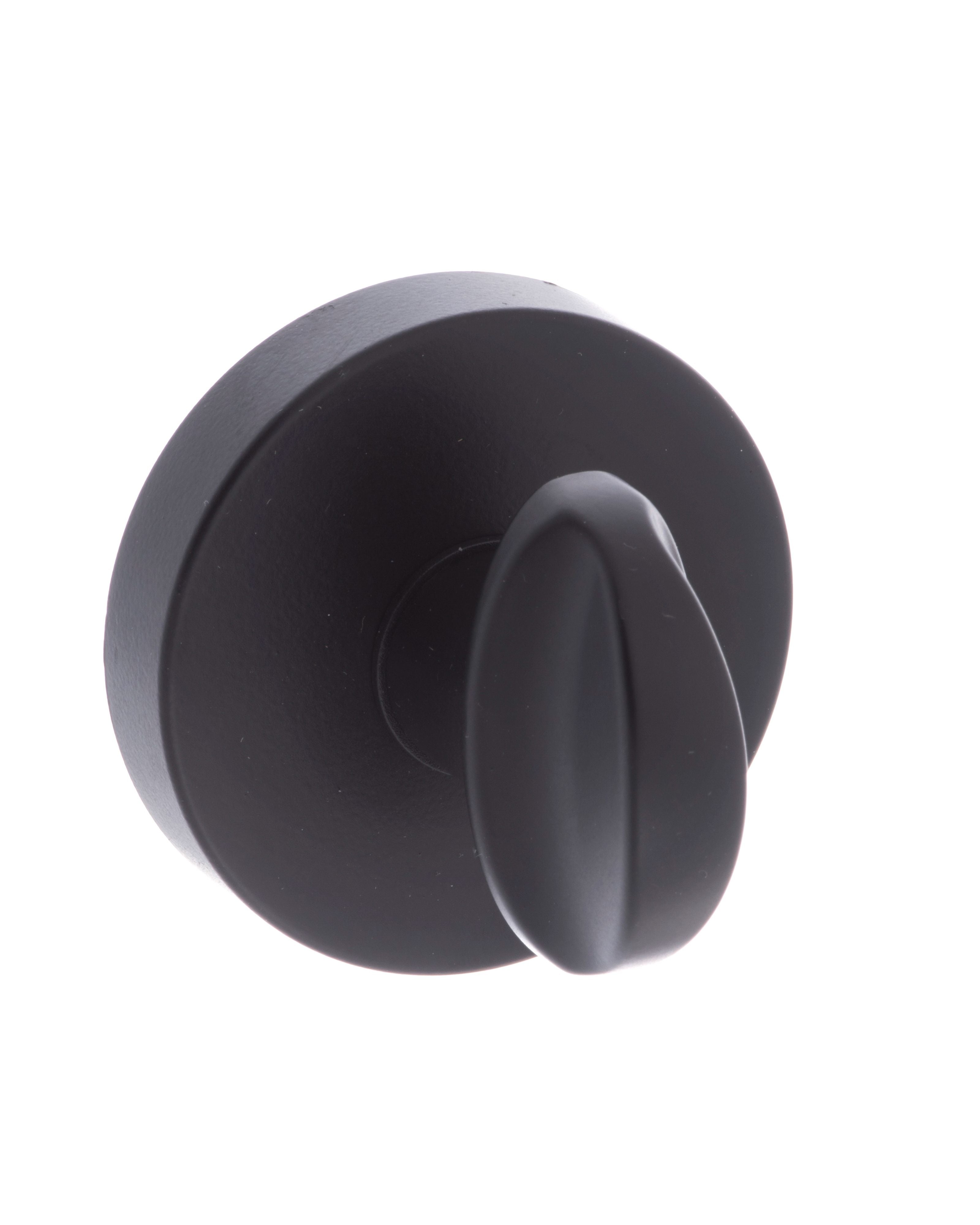Atlantic CleanTouch Anti-Bac WC Turn and Release on Minimal Round Rose - Matt Black