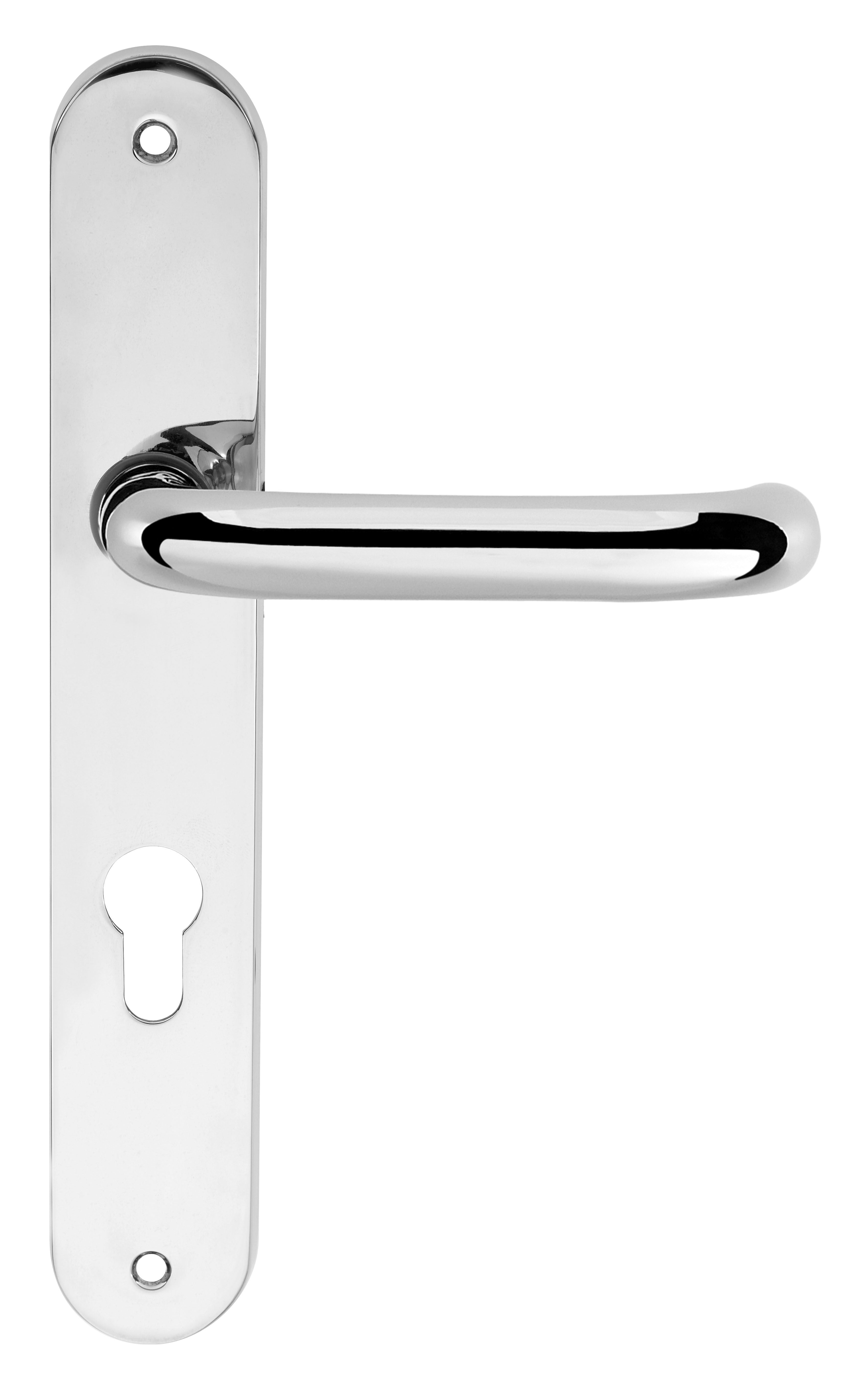 Atlantic CleanTouch Anti-Bac RTD Safety Lever on Round Euro Backplate - Polished Chrome