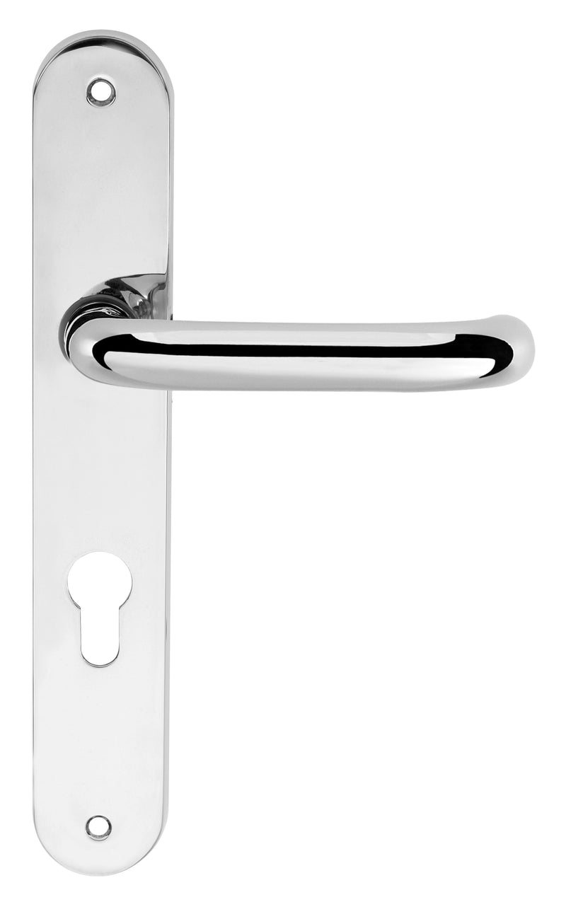 Atlantic CleanTouch Anti-Bac RTD Safety Lever on Round Euro Backplate - Polished Chrome
