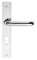 Atlantic CleanTouch Anti-Bac RTD Safety Lever on Square Euro Backplate - Polished Chrome