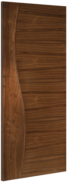 Deanta Walnut Cadiz Fire Door Pre-finished