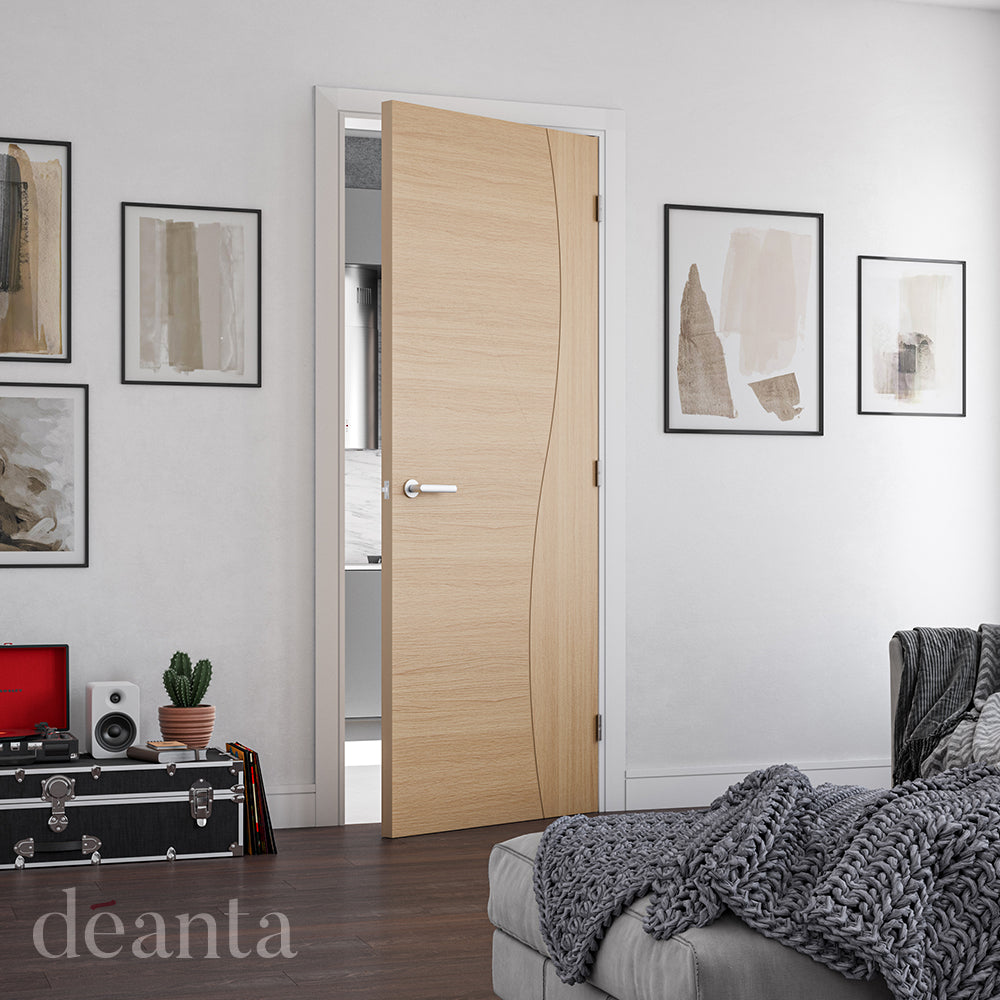 Deanta Oak Cadiz Fire Door FSC