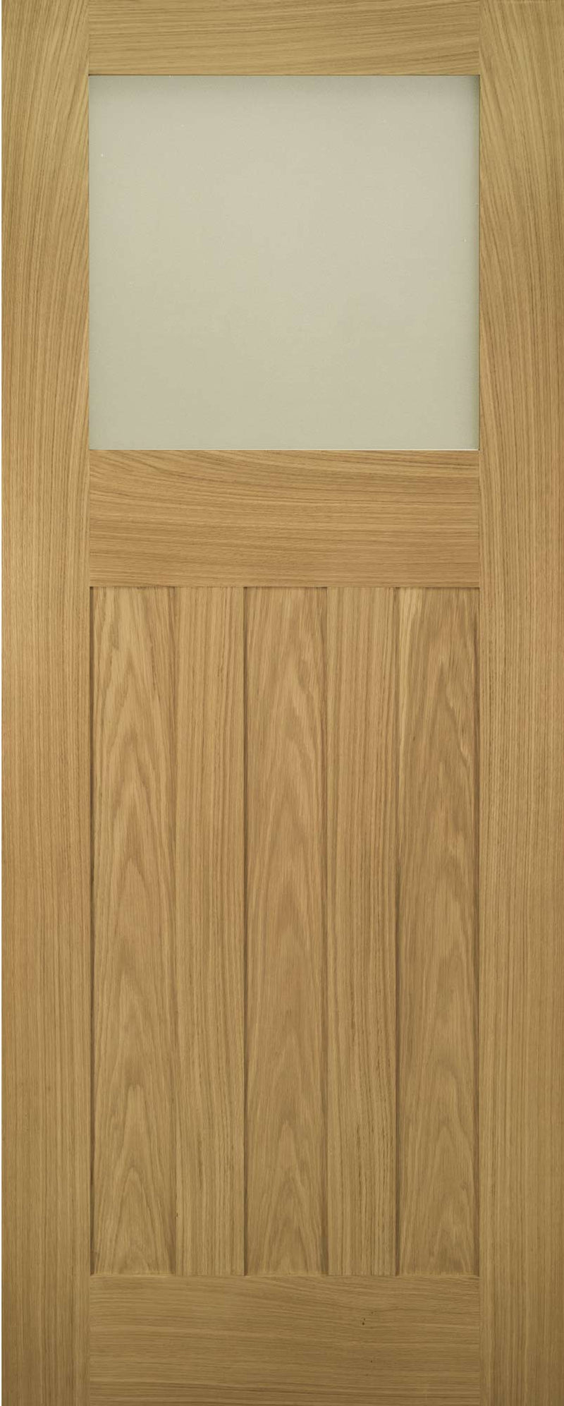 Pre-Assembled Unfinished Oak Cambridge Glazed Door Set