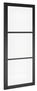 Deanta Camden Black Prefinished Clear Glazed Internal door