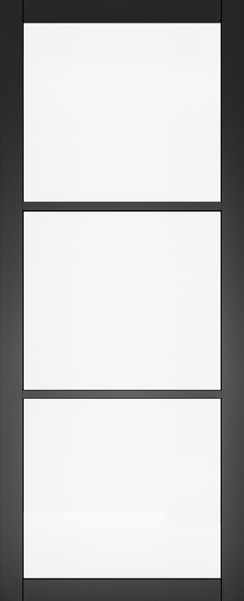 Camden Black Prefinished Clear Glazed Door Kit
