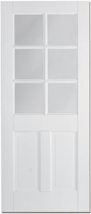 LPD Solid White Primed Canterbury 2P-6L Internal door