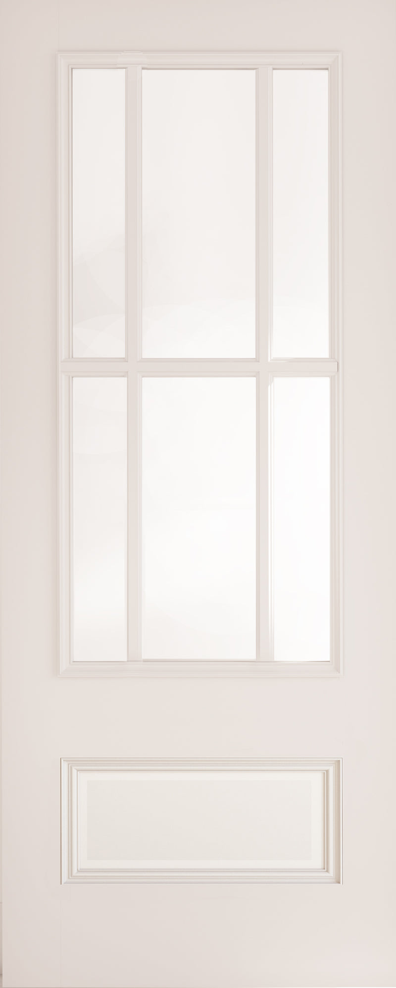 Deanta White Primed Canterbury Glazed Internal door