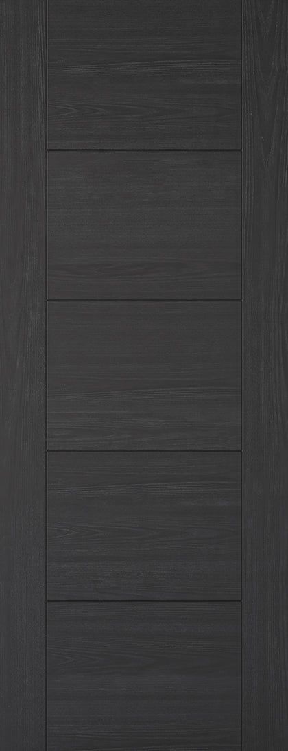 Pre-Assembled Charcoal Black Vancouver 5P Fire Door Set