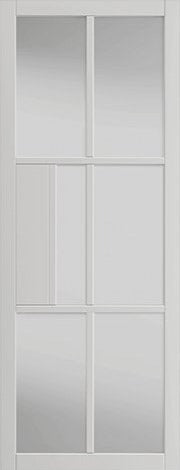 JB Kind Civic White Clear Glazed Internal door