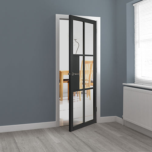 JB Kind Civic Black Glazed Internal door