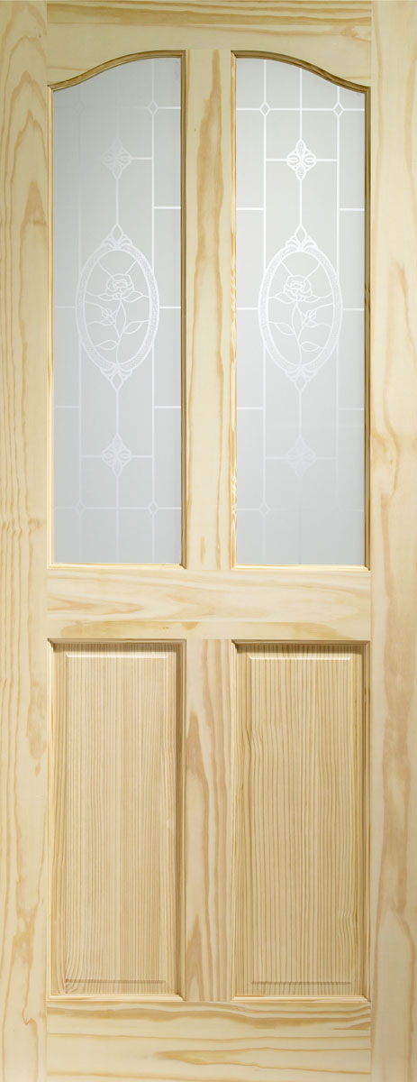 XL Joinery Clear Pine Rio Crystal Rose Glass