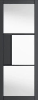 JB Kind Cosmo Grey Clear Glazed Internal door