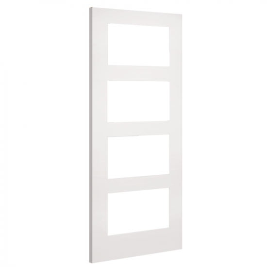 Deanta White Primed Coventry Glazed Fire Door